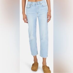Re/Done Light Blue Straight Leg Jeans